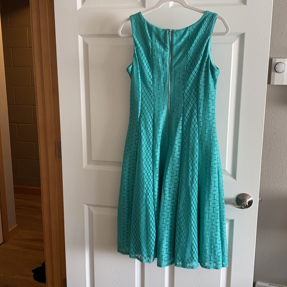 Danny and Nicole Sz 8 Dress Aqua - Picture 3 of 6